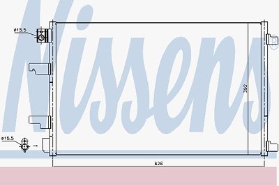 Nissens Kondensator, Klimaanlage [Hersteller-Nr. 940402] für Nissan von NISSENS