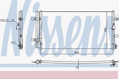 Nissens Kondensator, Klimaanlage [Hersteller-Nr. 940430] für Audi von NISSENS