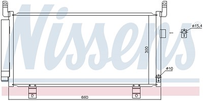 Nissens Kondensator, Klimaanlage [Hersteller-Nr. 940437] für Subaru von NISSENS