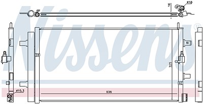 Nissens Kondensator, Klimaanlage [Hersteller-Nr. 940454] für Audi von NISSENS