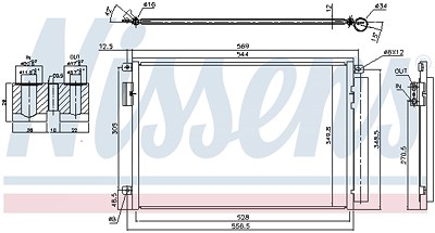 Nissens Kondensator, Klimaanlage [Hersteller-Nr. 940693] für Fiat von NISSENS