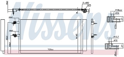 Nissens Kondensator, Klimaanlage [Hersteller-Nr. 940743] für Volvo von NISSENS