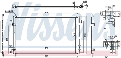 Nissens Kondensator, Klimaanlage [Hersteller-Nr. 940804] für Toyota von NISSENS