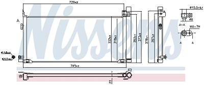 Nissens Kondensator, Klimaanlage [Hersteller-Nr. 940904] für Toyota von NISSENS