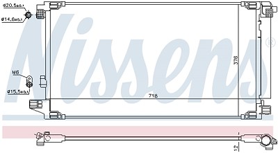 Nissens Kondensator, Klimaanlage [Hersteller-Nr. 941071] für Toyota von NISSENS