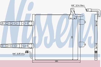 Nissens Kondensator, Klimaanlage [Hersteller-Nr. 94260] für Seat, VW von NISSENS