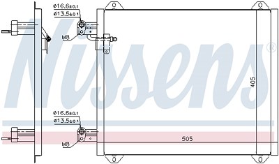 Nissens Kondensator, Klimaanlage [Hersteller-Nr. 94584] für Audi von NISSENS