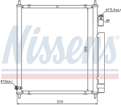 Nissens Kondensator, Klimaanlage [Hersteller-Nr. 94734] für Honda von NISSENS
