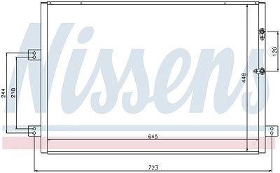 Nissens Kondensator, Klimaanlage [Hersteller-Nr. 94787] für Toyota von NISSENS