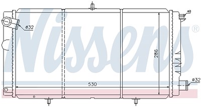 Nissens Kühler, Motorkühlung [Hersteller-Nr. 61351] für Citroën von NISSENS