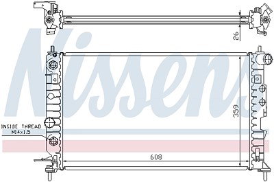 Nissens Kühler, Motorkühlung [Hersteller-Nr. 630771] für Opel von NISSENS