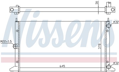 Nissens Kühler, Motorkühlung [Hersteller-Nr. 63991] für Ford, VW, Seat von NISSENS