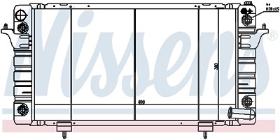 Nissens Kühler, Motorkühlung [Hersteller-Nr. 64029] für Land Rover von NISSENS