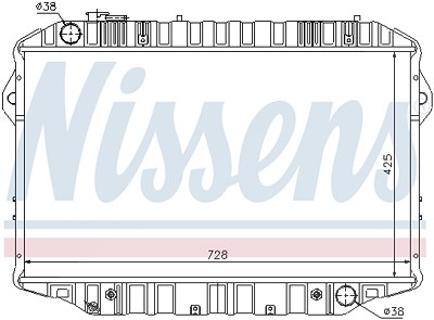 Nissens Kühler, Motorkühlung [Hersteller-Nr. 64861] für Toyota von NISSENS