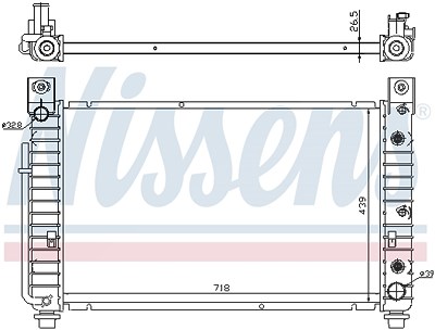 Nissens Kühler, Motorkühlung [Hersteller-Nr. 69092] für Chevrolet von NISSENS