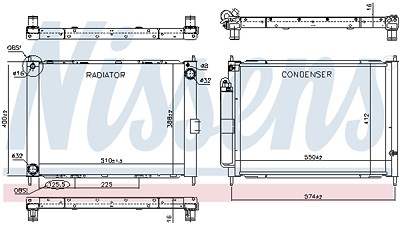 Nissens Kühlmodul [Hersteller-Nr. 637625] für Renault von NISSENS