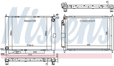 Nissens Kühlmodul [Hersteller-Nr. 637654] für Renault von NISSENS