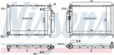 Nissens Kühlmodul [Hersteller-Nr. 68747] für Nissan von NISSENS