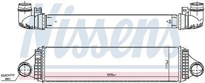 Nissens Ladeluftkühler [Hersteller-Nr. 961188] für Volvo von NISSENS