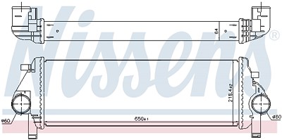 Nissens Ladeluftkühler [Hersteller-Nr. 961238] für Jeep von NISSENS