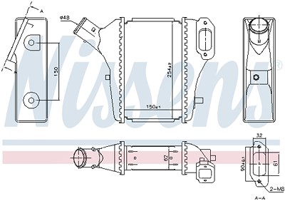 Nissens Ladeluftkühler [Hersteller-Nr. 961421] für Honda von NISSENS