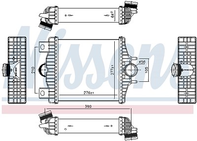 Nissens Ladeluftkühler [Hersteller-Nr. 961427] für Land Rover von NISSENS