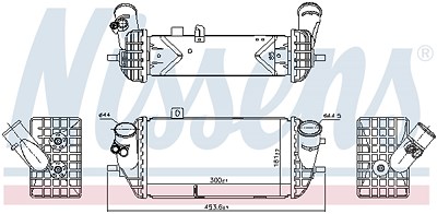 Nissens Ladeluftkühler [Hersteller-Nr. 96144] für Hyundai, Kia von NISSENS