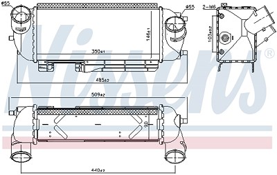 Nissens Ladeluftkühler [Hersteller-Nr. 96192] für Hyundai, Kia von NISSENS