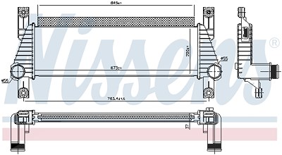 Nissens Ladeluftkühler [Hersteller-Nr. 96222] für Ford von NISSENS