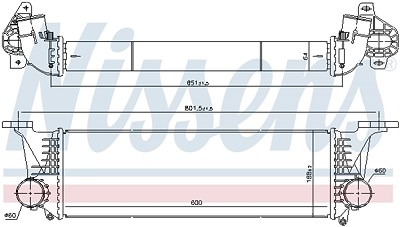 Nissens Ladeluftkühler [Hersteller-Nr. 96246] für Iveco von NISSENS