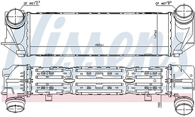 Nissens Ladeluftkühler [Hersteller-Nr. 96321] für BMW von NISSENS