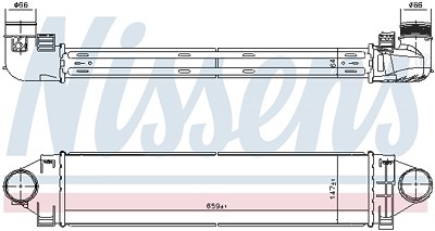 Nissens Ladeluftkühler [Hersteller-Nr. 96368] für Ford von NISSENS