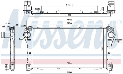 Nissens Ladeluftkühler [Hersteller-Nr. 96401] für Toyota von NISSENS