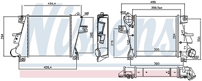 Nissens Ladeluftkühler [Hersteller-Nr. 96407] für Nissan von NISSENS