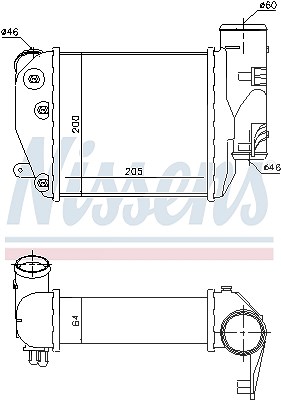 Nissens Ladeluftkühler [Hersteller-Nr. 96417] für Audi von NISSENS