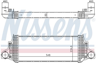 Nissens Ladeluftkühler [Hersteller-Nr. 96419] für Mercedes-Benz von NISSENS