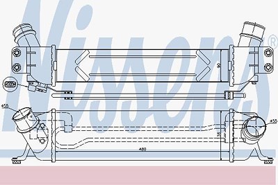 Nissens Ladeluftkühler [Hersteller-Nr. 96458] für Hyundai von NISSENS