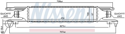 Nissens Ladeluftkühler [Hersteller-Nr. 96464] für Opel von NISSENS