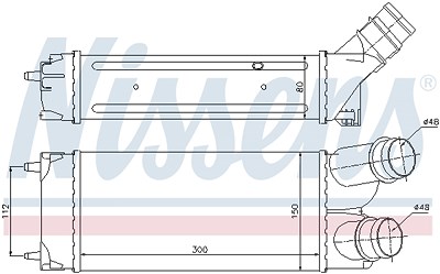 Nissens Ladeluftkühler [Hersteller-Nr. 96584] für Citroën, Peugeot von NISSENS