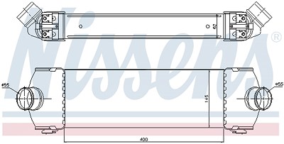 Nissens Ladeluftkühler [Hersteller-Nr. 96641] für Ford von NISSENS