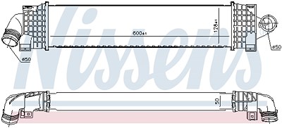 Nissens Ladeluftkühler [Hersteller-Nr. 96689] für Fiat, Ford von NISSENS