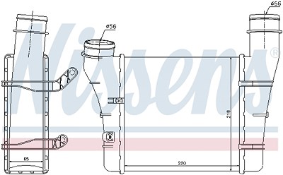 Nissens Ladeluftkühler [Hersteller-Nr. 96707] für Audi von NISSENS