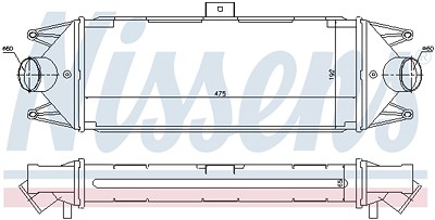 Nissens Ladeluftkühler [Hersteller-Nr. 96727] für Iveco von NISSENS