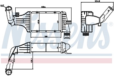 Nissens Ladeluftkühler [Hersteller-Nr. 96788] für Opel von NISSENS