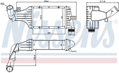 Nissens Ladeluftkühler [Hersteller-Nr. 96789] für Opel von NISSENS