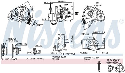 Nissens Lader, Aufladung [Hersteller-Nr. 93021] für Audi, Seat, Skoda, VW von NISSENS