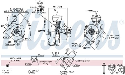 Nissens Lader, Aufladung [Hersteller-Nr. 93043] für Audi, Skoda, VW von NISSENS