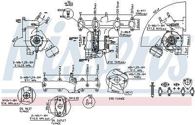 Nissens Lader, Aufladung [Hersteller-Nr. 93090] für Audi, Ford, Seat, Skoda, VW von NISSENS