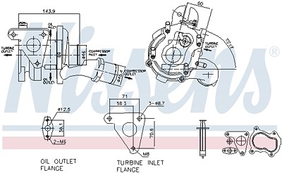 Nissens Lader, Aufladung [Hersteller-Nr. 93093] für Nissan, Opel, Renault von NISSENS