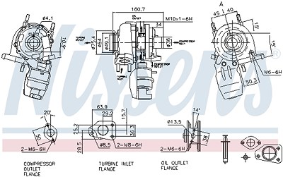 Nissens Lader, Aufladung [Hersteller-Nr. 93142] für Alfa Romeo, Fiat, Chevrolet, Opel, Lancia von NISSENS